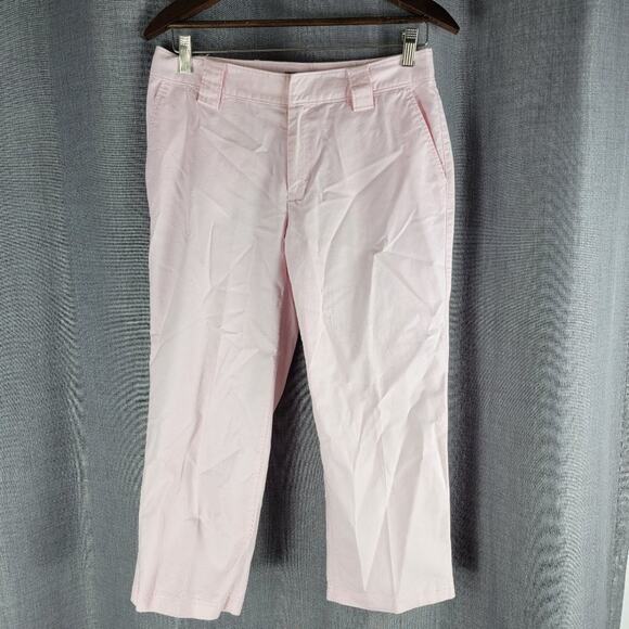 Tommy Bahama Straight Leg Cropped Pants Pink Size 6 - Picture 1 of 5